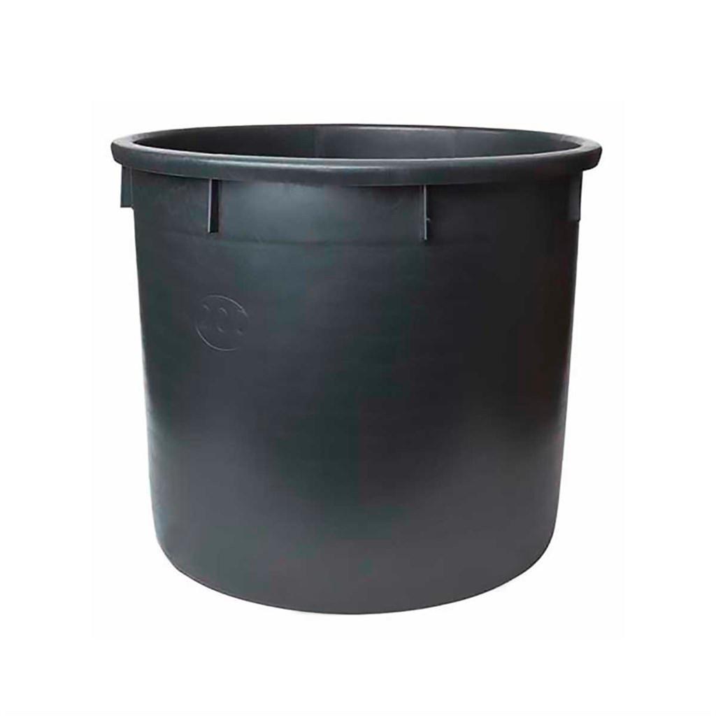 MASTELLO NERO SENZA FORI - Ø EST. CM 90 - Ø INT. CM 73 - H CM 95 - LT 350